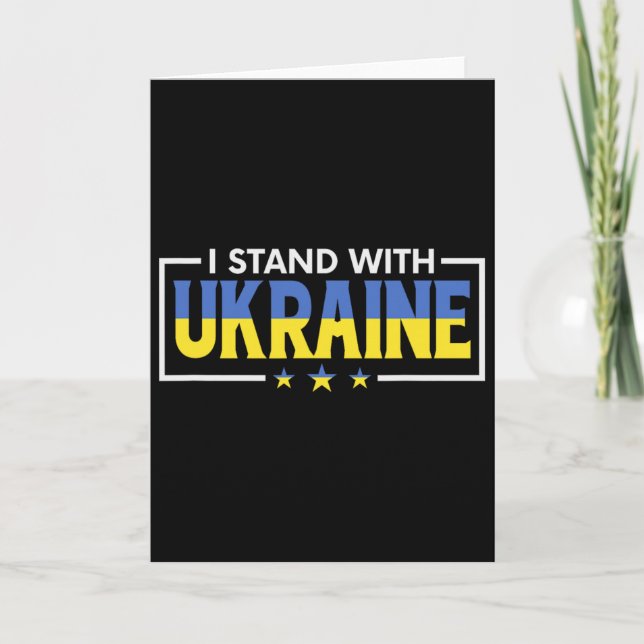 Carte Je suis avec l'Ukraine 8  (Devant)