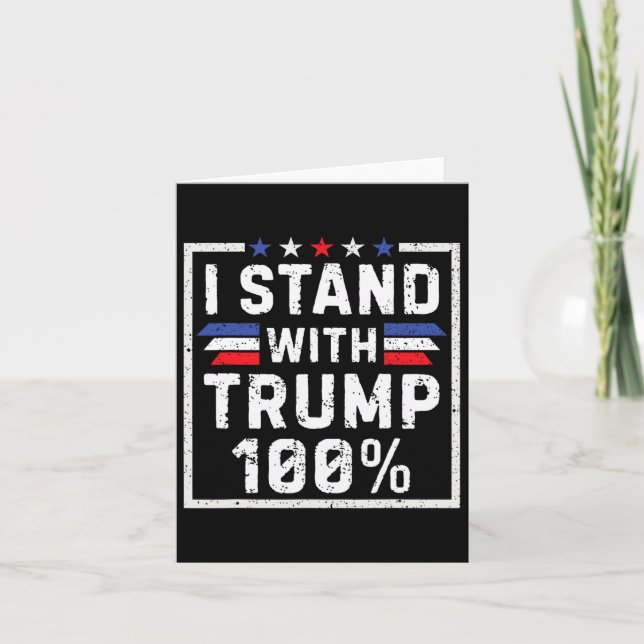 Carte Je Suis Avec Trump 100% 1 (Devant)