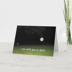 Carte "Je suis avec vous en esprit"