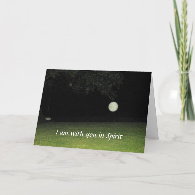 Carte "Je suis avec vous en esprit" (Devant)