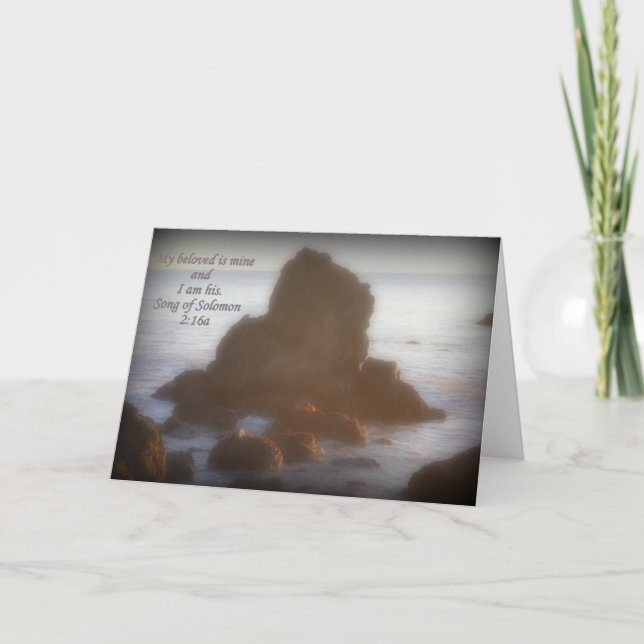 CARTE JE SUIS BIEN AIMÉ ET MON BEAU EST LE MIEN COEUR RO (Devant)