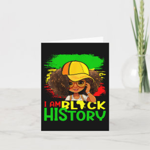 Carte Je Suis Black History Mois Black Melanin Queen Gir