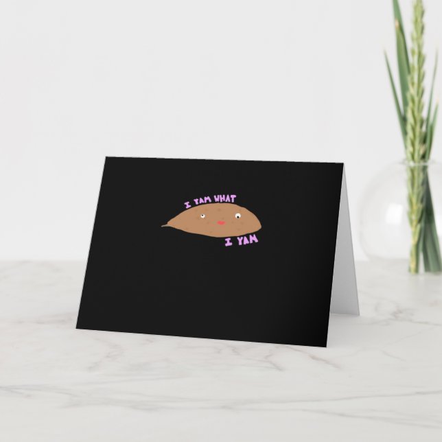 Carte Je suis ce que je suis Classique Tendance (Devant)