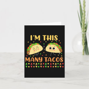Carte Je suis cette série de Tacos deuxième fête d'anniv