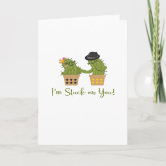Carte Je suis coincé sur toi Funny Valentine Design ludi