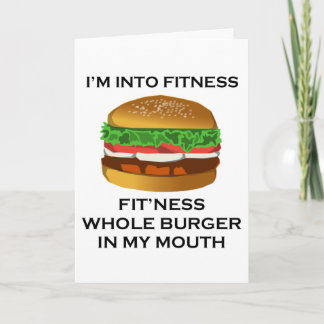 Carte Je suis dans Fitness Burger