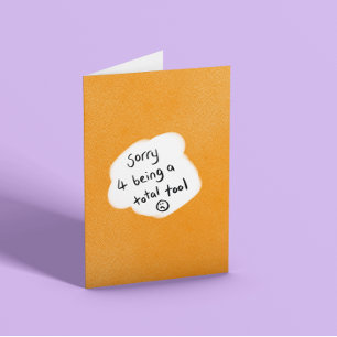 Carte Je suis désolé