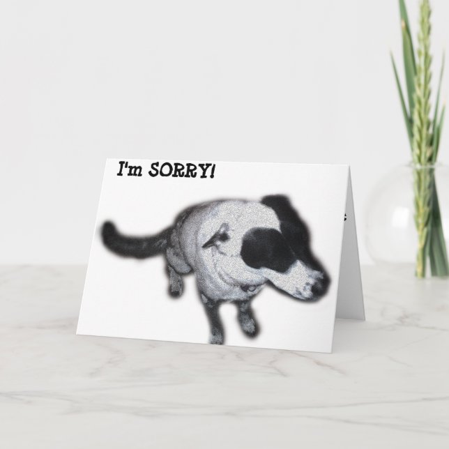 Carte Je suis DÉSOLÉ ! (Devant)