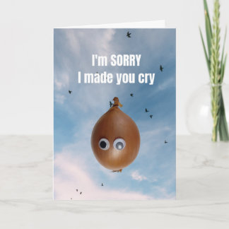 Carte Je suis désolé de t'avoir fait pleurer.