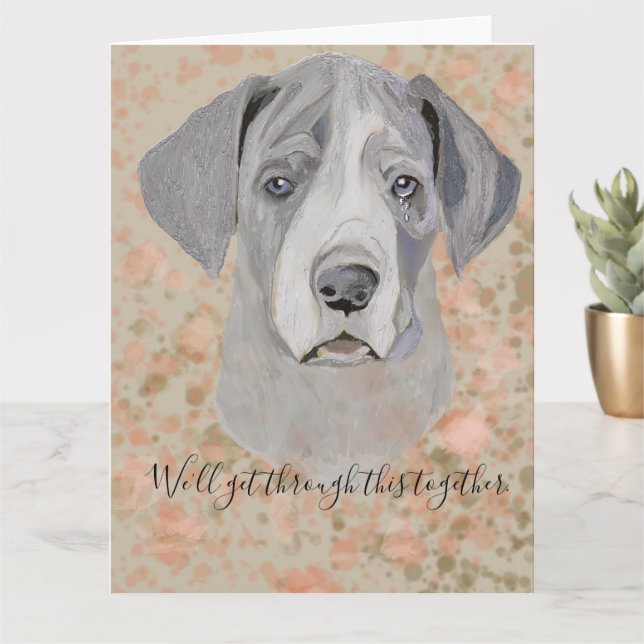 Carte Je suis désolé. On va passer à travers tout ça ens (Petite plante)