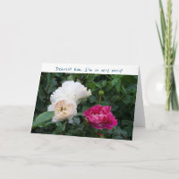 Je suis désolé S'il vous plaît pardonnez-moi Rose