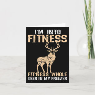 Carte Je Suis Drôle Dans Le Cerf De Fitness Dans Mon Con
