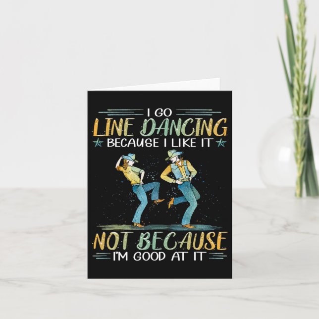 Carte Je Suis En Train De Danser Parce Que Je Ne L'Aime  (Devant)