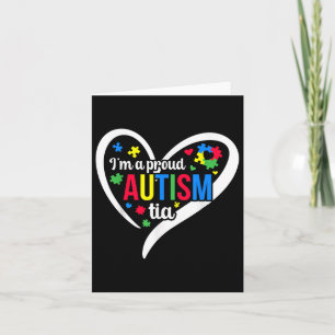 Carte Je Suis Fière De L'Autisme Tia Sensibilisation sur