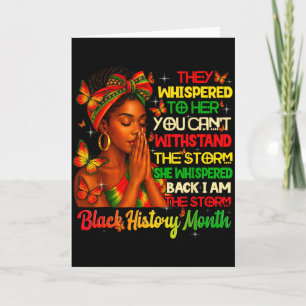 Carte Je suis fierté noire Mois de l'histoire des Noirs 