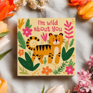 Carte Je suis fou de toi Jungle Tiger Saint-Valentin