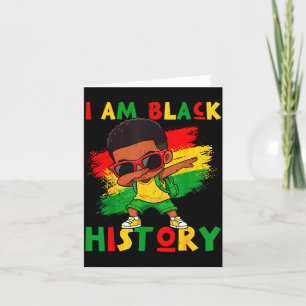 Carte Je suis garçon mois d'histoire noire melanine enfa
