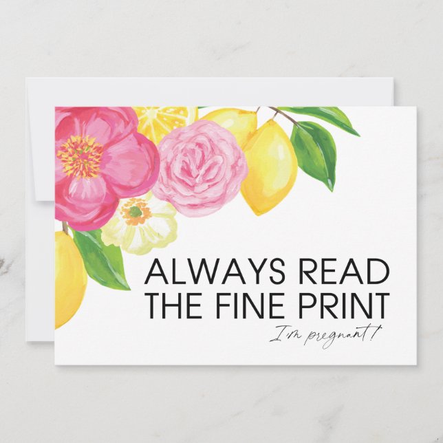 Carte Je suis Grossesse révélatrice Nous avons un bébé (Devant)