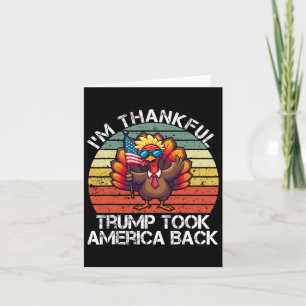 Carte Je suis heureux que Trump Won ait pris America Ck