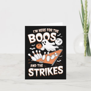 Carte Je suis ici pour les Boos et les grèves Halloween 