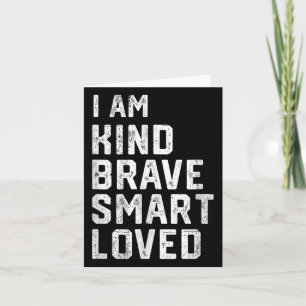 Carte Je Suis Intelligent Brave Forte Type Aimé Motivati