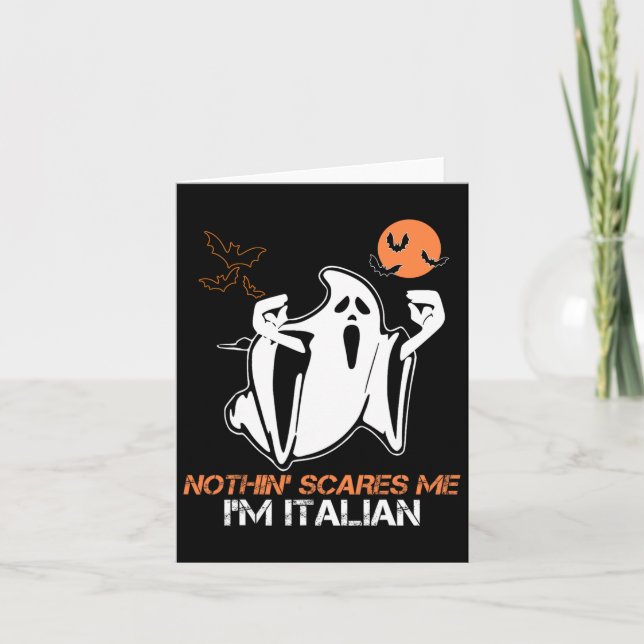 Carte Je suis Italien Ghost Costume d'Halloween (Devant)