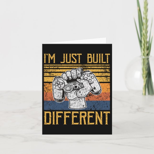 Carte Je suis juste construit Différent contrôleur jeu v (Devant)