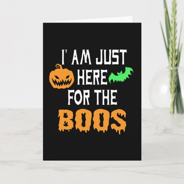 Carte Je suis juste ici pour les livres (Devant)