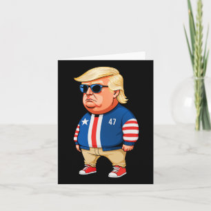 Carte Je suis juste les gars cool de Trump mec drôle chi
