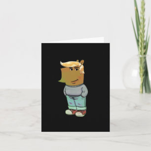 Carte Je suis juste un gars cool Coiffure Trump Chien 