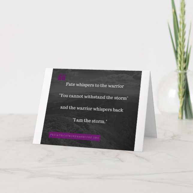 Carte Je suis la collection Storm (Devant)