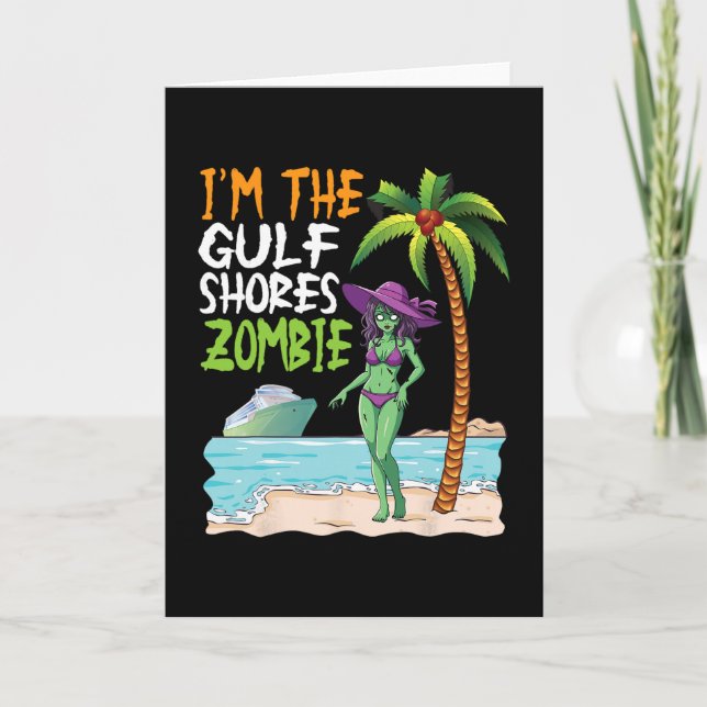 Carte Je suis la croisière tropicale de plage zombie de  (Devant)