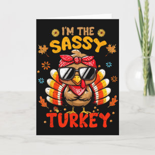 Carte Je suis la dinde Sy Matching Family Thanksgiving 2