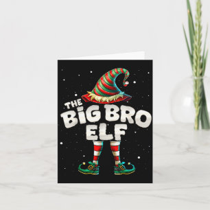 Carte Je suis la famille de l'elfe frère Groupe de Noël