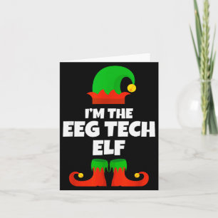 Carte Je suis la famille de l'elfe technicien EEG Pyjama