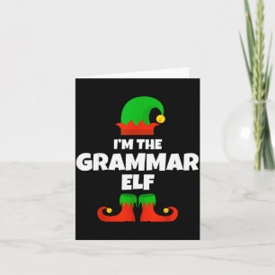 Carte Je suis la famille de lutins de grammaire en pyjam