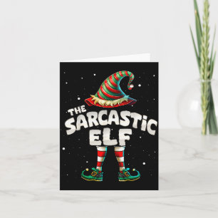 Carte Je suis la famille d'elfes sarcastiques groupe ass
