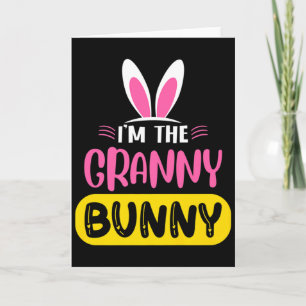 Carte Je Suis La Lapin De Mamie Oreilles De Lapin Oeuf D