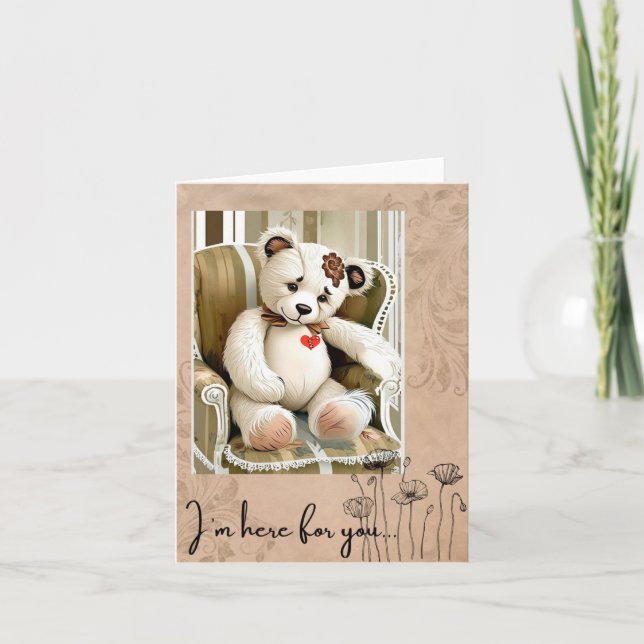 Carte Je suis là pour toi... (Devant)