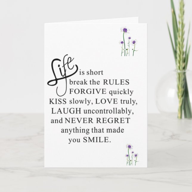 CARTE JE SUIS "LÀ POUR VOUS" DANS VOTRE TEMPS DE DIFFICU (Devant)