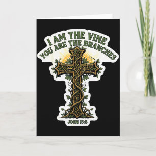 Carte Je suis la vigne, vous êtes les branches Bible chr