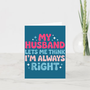 Carte Je suis le bon fiancé couple mari femme