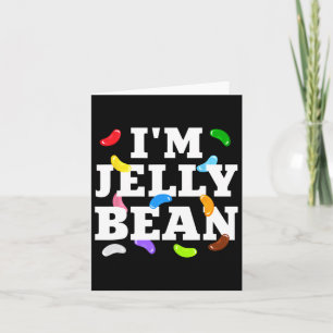 Carte Je suis le costume de bonbon Jelly Bean Halloween