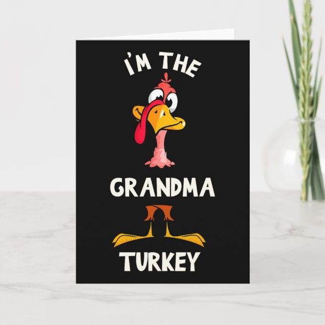 Carte Je suis le costume de dinde de grand-mère pour la  (Devant)