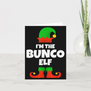 Carte Je suis le lutin de Bunco Famille Pyjama Noël Drôl