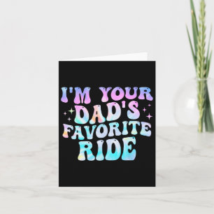 Carte Je suis le manège préféré de ton papa pour la fête