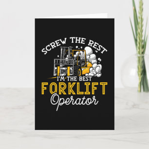 Carte Je suis le meilleur conducteur de chariot élévateu