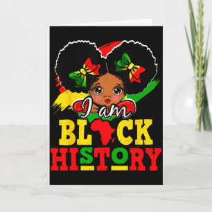 Carte Je suis le Mois de l'histoire des Noirs Afro-Améri