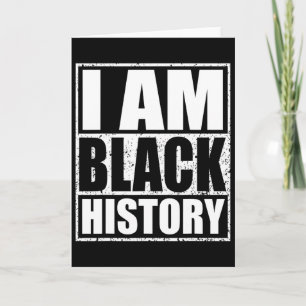 Carte Je suis le Mois de l'Histoire des Noirs Fierté Afr