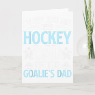 Carte Je suis le père gardien de but de hockey sur glace